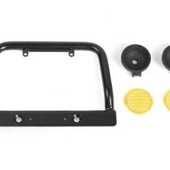 RC4WD Modellbau-Stossstange Push Bar Gelbe Flutlichter D90