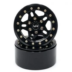Yeah Racing Felgen 1.9" 5 Speichen Beadlock Schwarz, 2 Stück