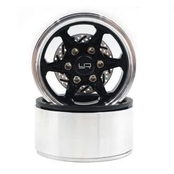 Yeah Racing Felgen BXC 1.9" 6 Speichen Beadlock Schwarz, 2 Stück