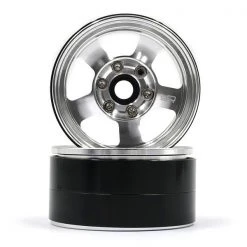 Yeah Racing Felgen 1.9" 5 Speichen Beadlock Silber, 2 Stück