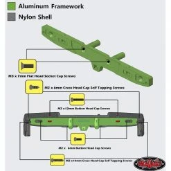 RC4WD Modellbau-Stossstange hinten für SCX10 III Gladiator JT -RC Zubehör Verkäufe 193674095 xxl