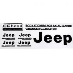 RC4WD Emblem Metall Logo SCX10 III Jeep, Schwarz