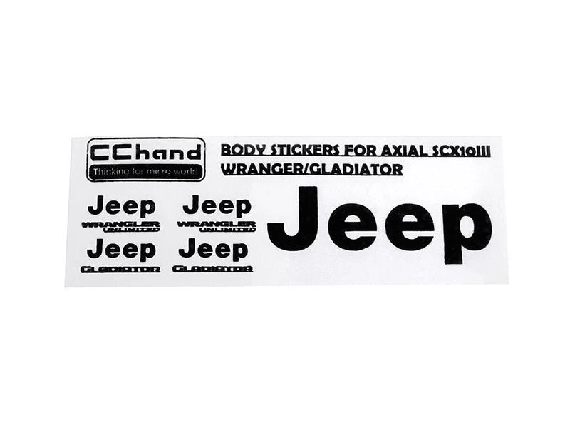 RC4WD Emblem Metall Logo SCX10 III Jeep, Schwarz 3 RC4WD Emblem Metall Logo SCX10 III Jeep, Schwarz