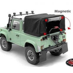 RC4WD Modellbau-Heckaufbau mit Softtop Schwarz für 2015 D90 -RC Zubehör Verkäufe 193846839 xxl