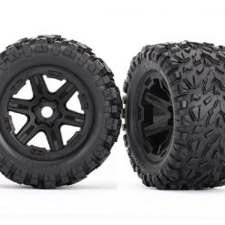 Traxxas Kompletträder Talon EXT 3.8", Schwarz 2 Stück