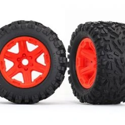 Traxxas Kompletträder Talon EXT 3.8", Rot 2 Stück