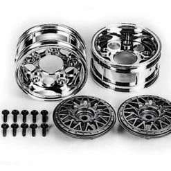 Tamiya Felgen BBS, zweiteilig, 26 mm, Silber 2 Stück, 1:10