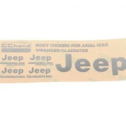 RC4WD Aufkleber Metal Logo, Silber SCX6 Jeep Wrangler