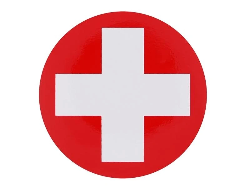 OEM Aufkleber Schweizerkreuz 70 mm 3 OEM Aufkleber Schweizerkreuz 70 mm