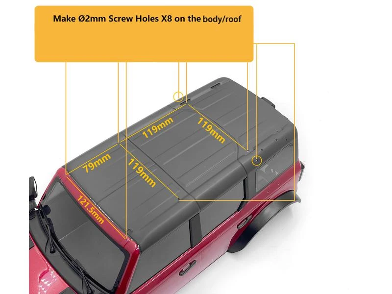 RC4WD Dachreling & Dachträger, Style A, TRX-4 Bronco 21 10 RC4WD Dachreling & Dachträger, Style A, TRX-4 Bronco 21 – Bild 8
