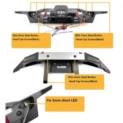 RC4WD Front Stossstange mit LED's, Metall, TRX-4 Bronco 21 -RC Zubehör Verkäufe 220323593 xxl