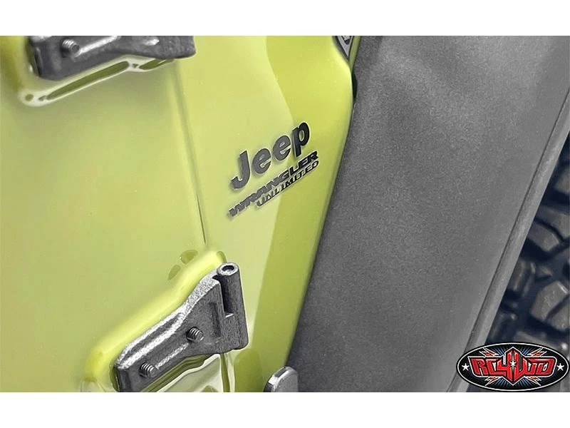 RC4WD Aufkleber Metal Logo, Schwarz SCX6 Jeep Wrangler 4 RC4WD Aufkleber Metal Logo, Schwarz SCX6 Jeep Wrangler – Bild 2