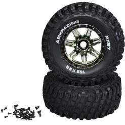 Amewi Kompletträder RXB7 Titangrau, 2 Stück 1:7