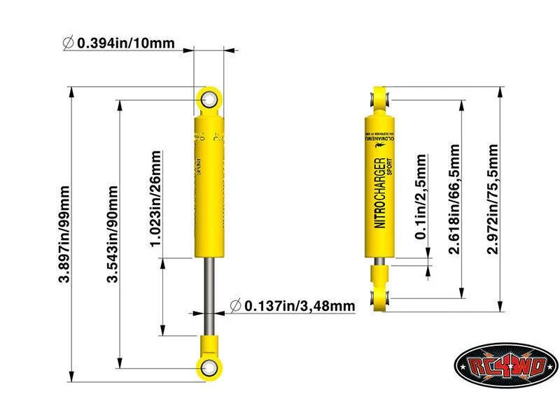 RC4WD Stossdämpfer Nitrocharger Sport 80 mm 6 RC4WD Stossdämpfer Nitrocharger Sport 80 mm – Bild 4