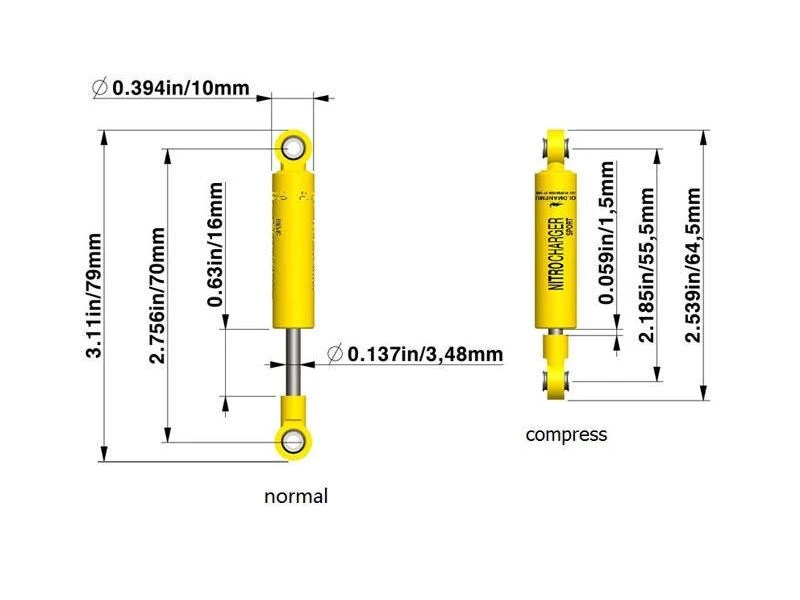 RC4WD Stossdämpfer Nitrocharger Sport 70 mm 6 RC4WD Stossdämpfer Nitrocharger Sport 70 mm – Bild 4