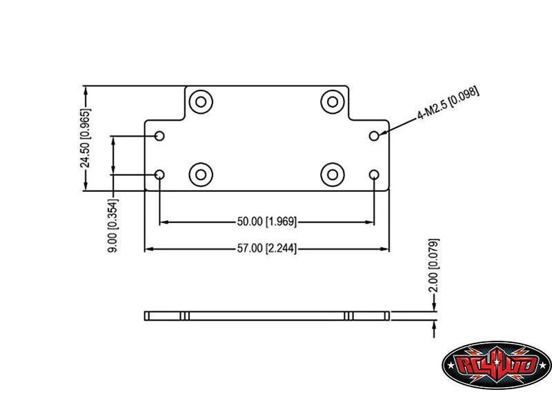 RC4WD Modellbau-Montageplatte 1:10 Warn 9.5cti Winch CNC 5 RC4WD Modellbau-Montageplatte 1:10 Warn 9.5cti Winch CNC – Bild 3