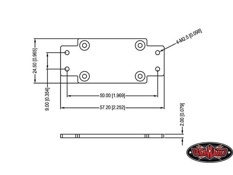 RC4WD Modellbau-Montageplatte 1:10 Warn 9.5cti Winch CNC 7 RC4WD Modellbau-Montageplatte 1:10 Warn 9.5cti Winch CNC – Bild 5