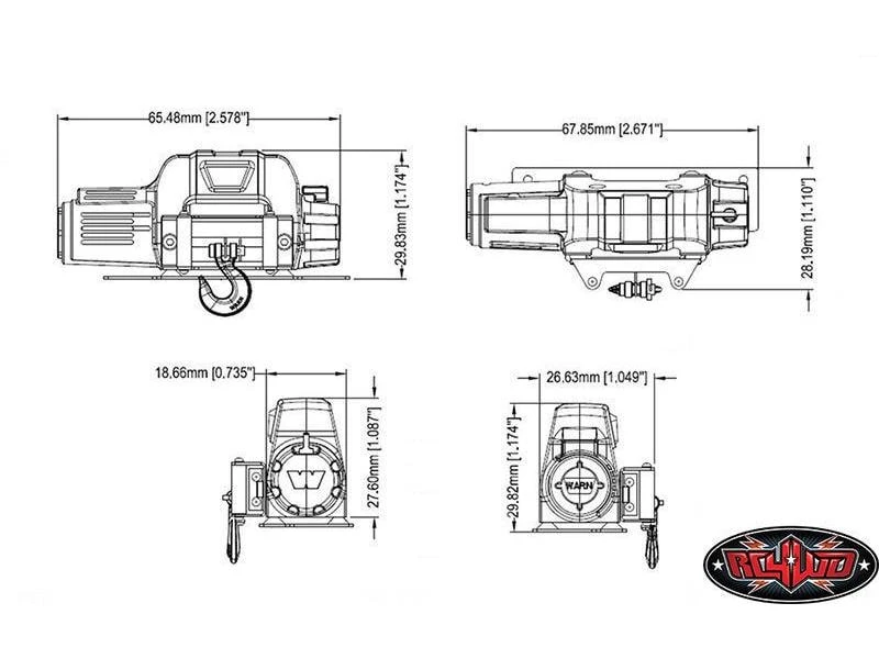 RC4WD Modellbau-Seilwinde WARN 9.5cti Mini 4 RC4WD Modellbau-Seilwinde WARN 9.5cti Mini – Bild 2