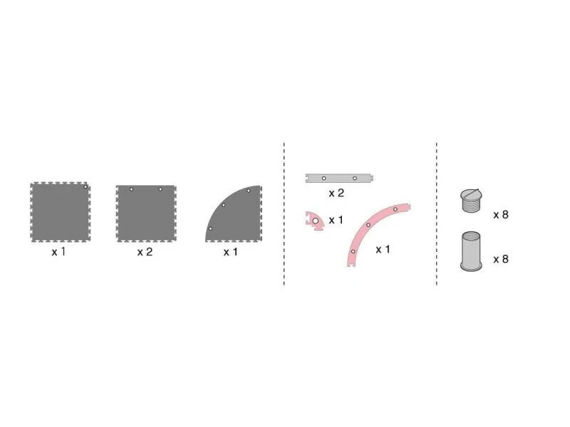 Kyosho Mini-Z GP Circuit 50x50 Corner Set für 1 Kurve 4 Kyosho Mini-Z GP Circuit 50x50 Corner Set für 1 Kurve – Bild 2