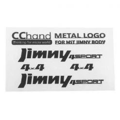 RC4WD Aufkleber Metal Emblems MST 1/10 CMX Jimny J3 Schwarz