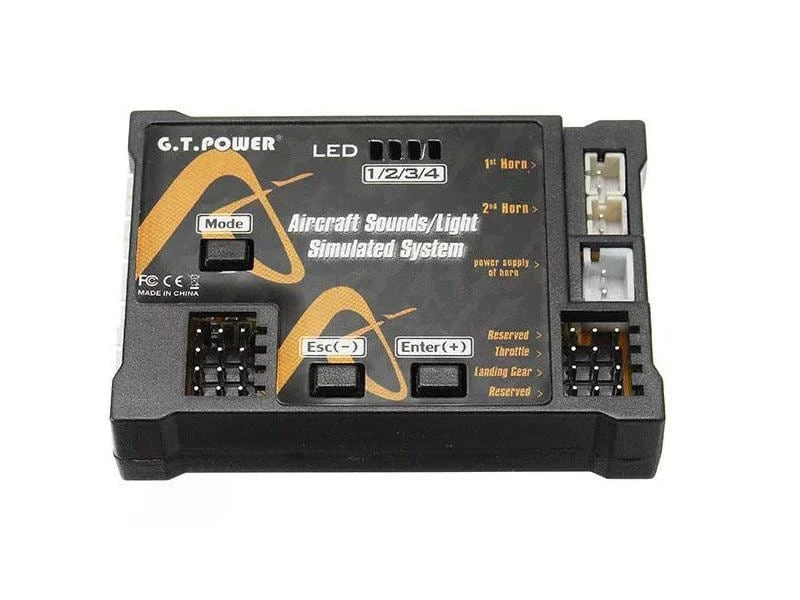 G.T. Power Modellbau-Soundmodul Aircraft Sounds/Light System 3 G.T. Power Modellbau-Soundmodul Aircraft Sounds/Light System