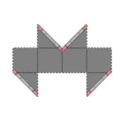 Kyosho Mini-Z GP Circuit 50x50 45° Corner Set für 2 Kurven